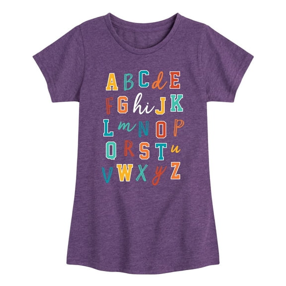 Instant Message - Random Alphabet - Toddler & Youth Girls Short Sleeve Graphic T-Shirt