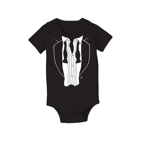 Instant Message - Rat Pack Tuxedo - Infant Baby One Piece