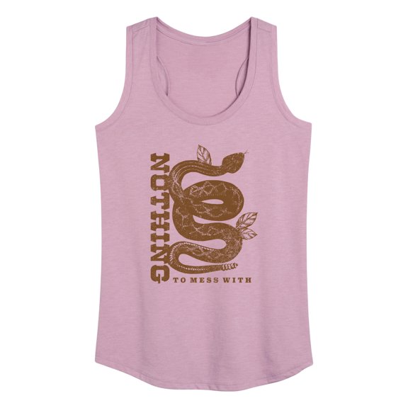 Instant Message - Rattlesnake Nothing To Mess With - Women's Racerback Tank Top