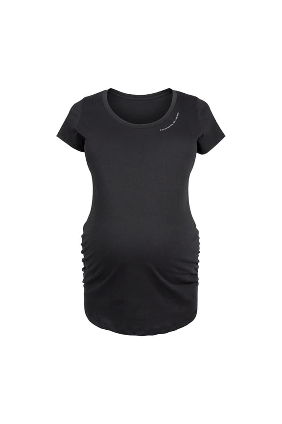 - Read This Step Back Neck - Women's Maternity Scoop Neck Graphic T-Shirt