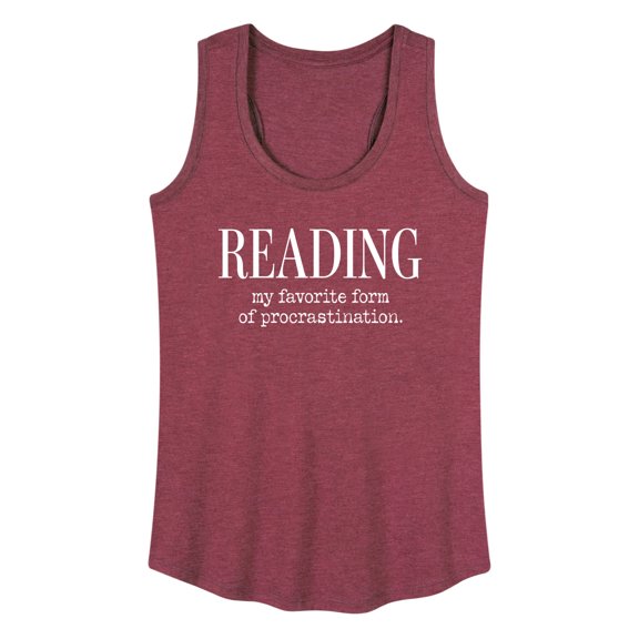 Instant Message - Reading Favorite Procrastination - Women's Racerback Tank Top