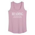 thumbnail image 1 of Instant Message - Reading Favorite Procrastination - Women's Racerback Tank Top, 1 of 6