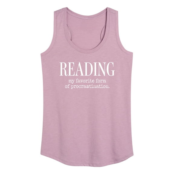 Instant Message - Reading Favorite Procrastination - Women's Racerback Tank Top