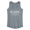 thumbnail image 1 of Instant Message - Reading Favorite Procrastination - Women's Racerback Tank Top, 1 of 6