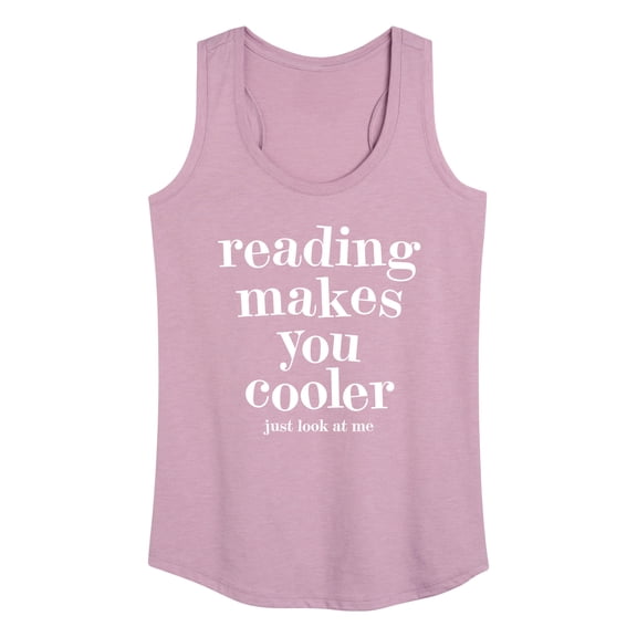 Instant Message - Reading Makes You Cooler - Women's Racerback Tank Top