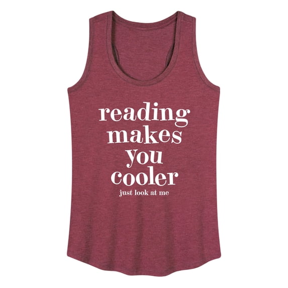 Instant Message - Reading Makes You Cooler - Women's Racerback Tank Top