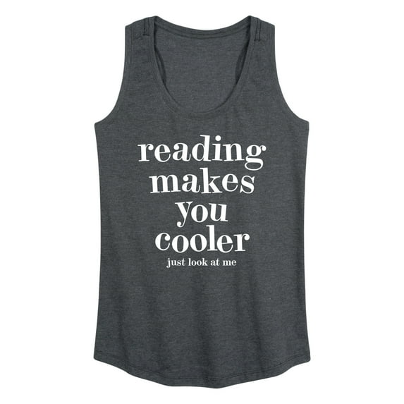 Instant Message - Reading Makes You Cooler - Women's Racerback Tank Top