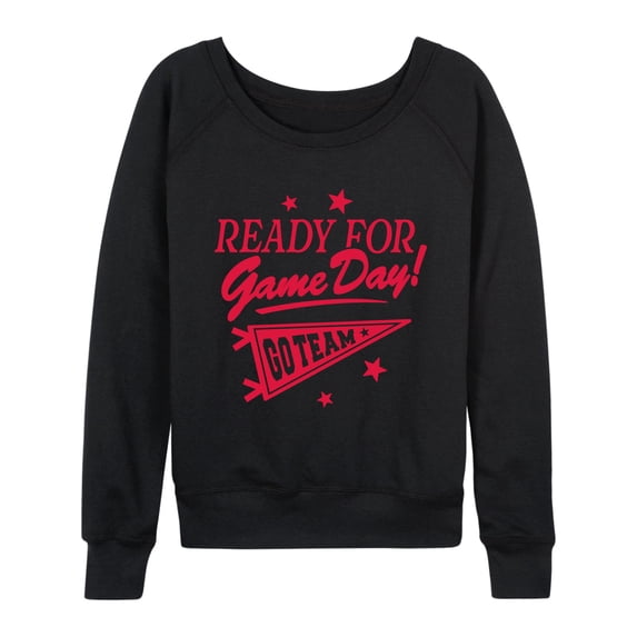 Instant Message - Ready For Game Day - Women's French Terry Long Sleeve Pullover
