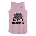 thumbnail image 1 of Instant Message - Ready To Hibernate - Women's Racerback Tank Top, 1 of 6