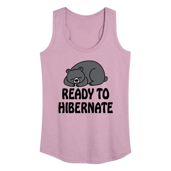 Instant Message - Ready To Hibernate - Women's Racerback Tank Top