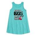 thumbnail image 1 of Instant Message - Ready To Rock First Grade - Back to School - Toddler & Youth Girls A-line Dress, 1 of 4