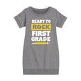 thumbnail image 1 of Instant Message - Ready To Rock First Grade - Toddler And Youth Girls Fleece Dress, 1 of 1