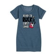 thumbnail image 1 of Instant Message - Ready To Rock First Grade - Toddler & Youth Girls Fleece Dress, 1 of 5
