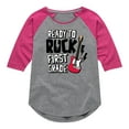 thumbnail image 1 of Instant Message - Ready To Rock First Grade - Toddler & Youth Girls Raglan Graphic T-Shirt, 1 of 4