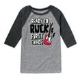 thumbnail image 1 of Instant Message - Ready To Rock First Grade - Toddler & Youth Raglan Graphic T-Shirt, 1 of 5