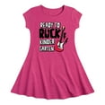 thumbnail image 1 of Instant Message - Ready To Rock Kindergarten - Toddler & Youth Girls Fit & Flare Dress, 1 of 1