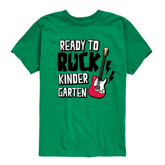 Instant Message - Ready To Rock Kindergarten - Toddler & Youth Short Sleeve Graphic T-Shirt