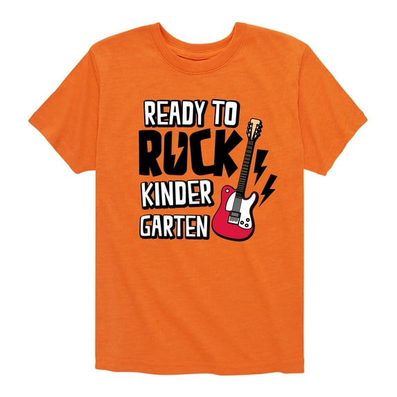 Instant Message - Ready To Rock Kindergarten - Toddler & Youth Short Sleeve Graphic T-Shirt