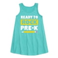 thumbnail image 1 of Instant Message - Ready To Rock Pre-K - Back to School - Toddler and Youth Girls A-line Dress, 1 of 5