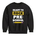 thumbnail image 1 of Instant Message - Ready To Rock Preschool - Toddler And Youth Crewneck Fleece Sweatshirt, 1 of 6