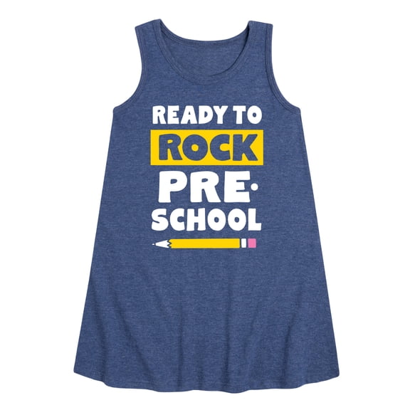 Instant Message - Ready To Rock Preschool - Toddler and Youth Girls A-line Dress