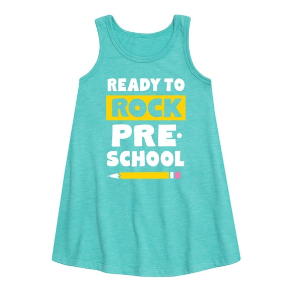 Instant Message - Ready To Rock Preschool - Toddler and Youth Girls A-line Dress
