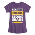 thumbnail image 1 of Instant Message - Ready To Rock Second Grade - Toddler And Youth Girls Short Sleeve Graphic T-Shirt, 1 of 6