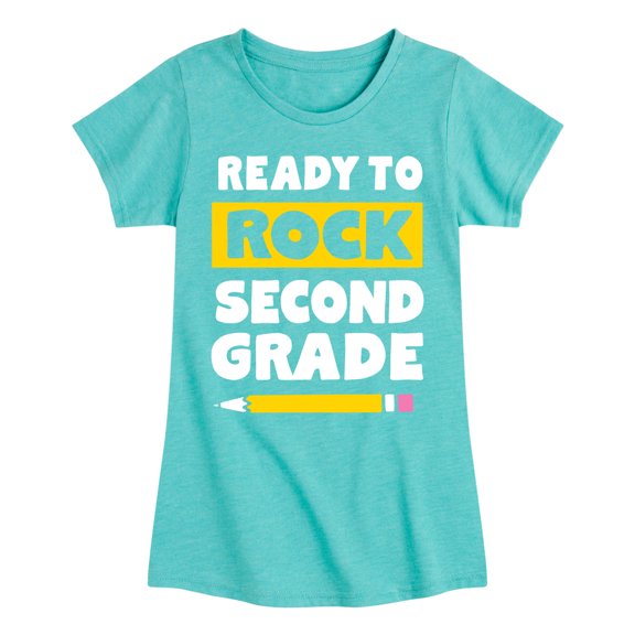 Instant Message - Ready To Rock Second Grade - Toddler And Youth Girls Short Sleeve Graphic T-Shirt