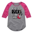 thumbnail image 1 of Instant Message - Ready To Rock Second Grade - Toddler & Youth Girls Raglan Graphic T-Shirt, 1 of 5
