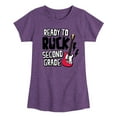 thumbnail image 1 of Instant Message - Ready To Rock Second Grade - Toddler & Youth Girls Short Sleeve Graphic T-Shirt, 1 of 5