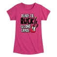 thumbnail image 1 of Instant Message - Ready To Rock Second Grade - Toddler & Youth Girls Short Sleeve Graphic T-Shirt, 1 of 5