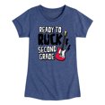 thumbnail image 1 of Instant Message - Ready To Rock Second Grade - Toddler & Youth Girls Short Sleeve Graphic T-Shirt, 1 of 5