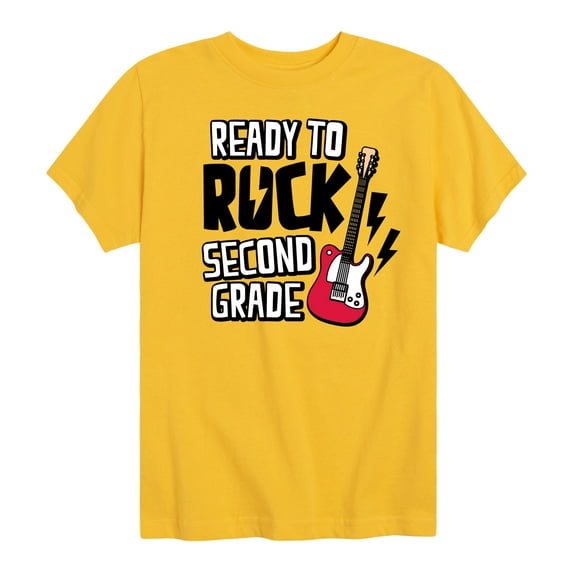 Instant Message - Ready To Rock Second Grade - Toddler & Youth Short Sleeve Graphic T-Shirt