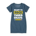 thumbnail image 1 of Instant Message - Ready To Rock Third Grade - Toddler And Youth Girls Fleece Dress, 1 of 6