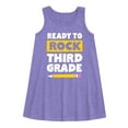 thumbnail image 1 of Instant Message - Ready To Rock Third Grade - Toddler and Youth Girls A-line Dress, 1 of 5