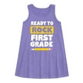 thumbnail image 1 of Instant Message - Ready to Rock First Grade - Back to School - Toddler and Youth Girls A-line Dress, 1 of 5