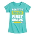 thumbnail image 1 of Instant Message - Ready to Rock First Grade - Toddler And Youth Girls Short Sleeve Graphic T-Shirt, 1 of 6