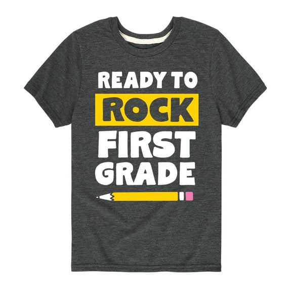 Instant Message - Ready to Rock First Grade - Toddler And Youth Short Sleeve Graphic T-Shirt
