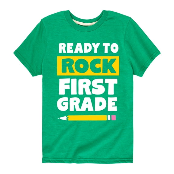 Instant Message - Ready to Rock First Grade - Toddler And Youth Short Sleeve Graphic T-Shirt
