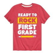 Instant Message - Ready to Rock First Grade - Toddler And Youth Short Sleeve Graphic T-Shirt