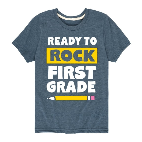 Instant Message - Ready to Rock First Grade - Toddler And Youth Short Sleeve Graphic T-Shirt