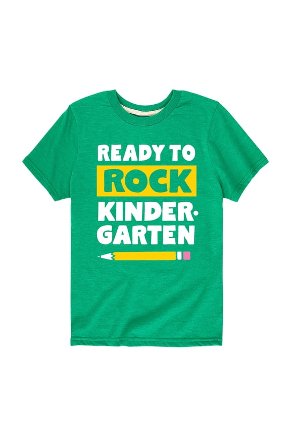 - Ready to Rock Kindergarten - Back to School - Toddler and Youth Short Sleeve Graphic T-Shirt
