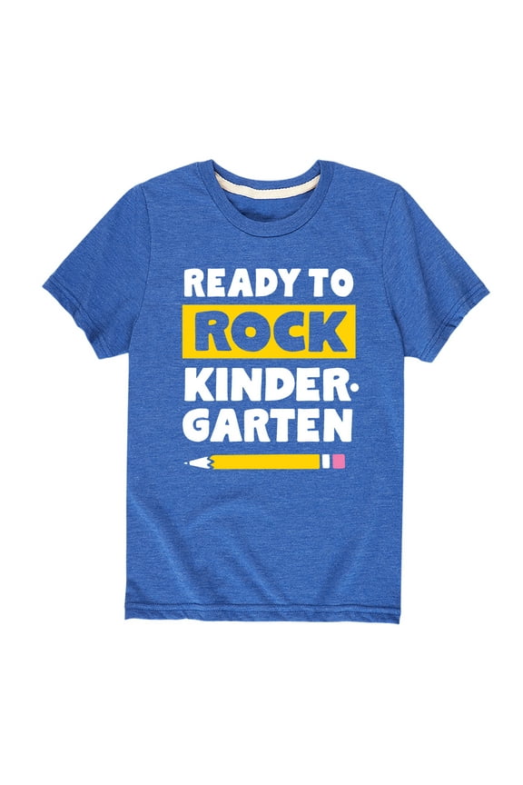 - Ready to Rock Kindergarten - Back to School - Toddler and Youth Short Sleeve Graphic T-Shirt
