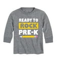 thumbnail image 1 of Instant Message - Ready to Rock Pre-K - Toddler And Youth Long Sleeve Graphic T-Shirt, 1 of 6