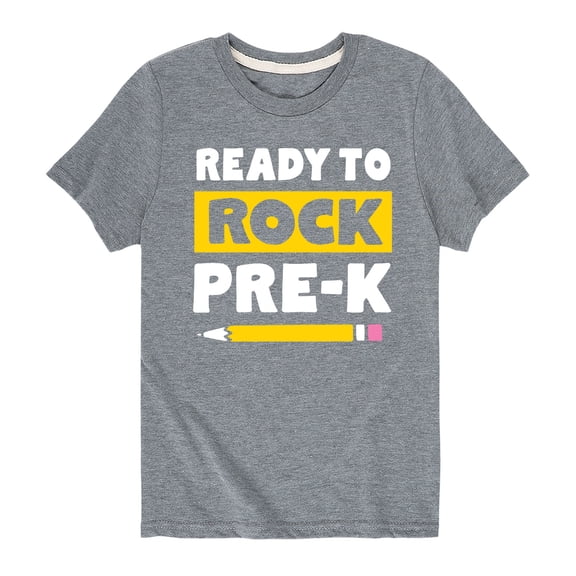 Instant Message - Ready to Rock Pre-K - Toddler And Youth Short Sleeve Graphic T-Shirt