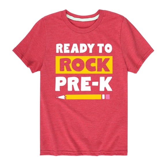 Instant Message - Ready to Rock Pre-K - Toddler And Youth Short Sleeve Graphic T-Shirt