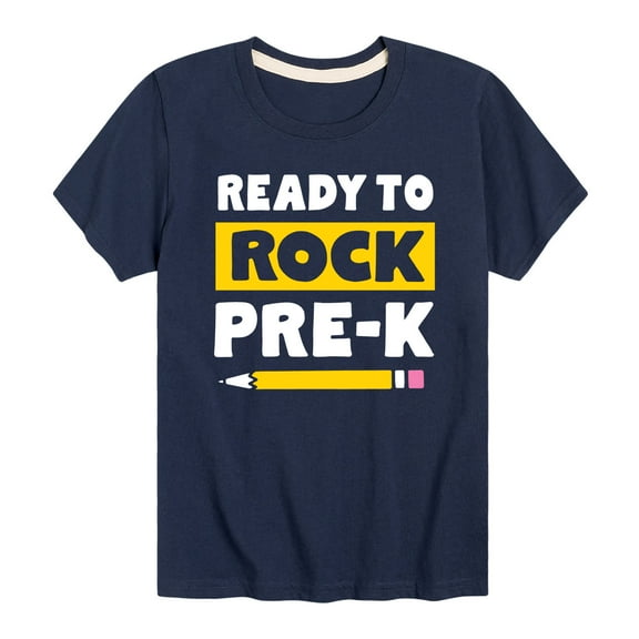 Instant Message - Ready to Rock Pre-K - Toddler And Youth Short Sleeve Graphic T-Shirt