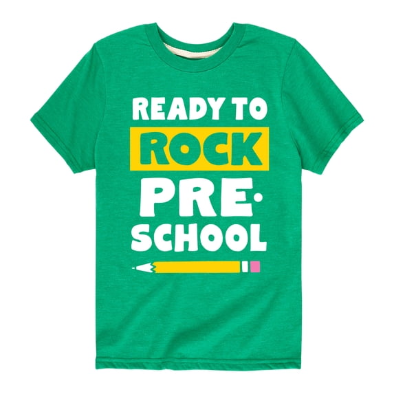 Instant Message - Ready to Rock Preschool - Toddler And Youth Short Sleeve Graphic T-Shirt