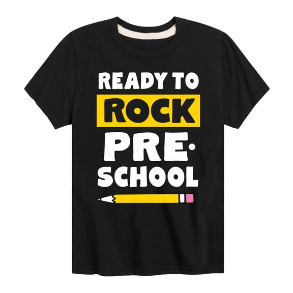 Instant Message - Ready to Rock Preschool - Toddler And Youth Short Sleeve Graphic T-Shirt