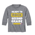 thumbnail image 1 of Instant Message - Ready to Rock Second Grade - Toddler And Youth Long Sleeve Graphic T-Shirt, 1 of 6